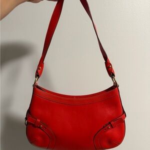 Salvatore Ferragamo Vibrant Red Shoulder Bag